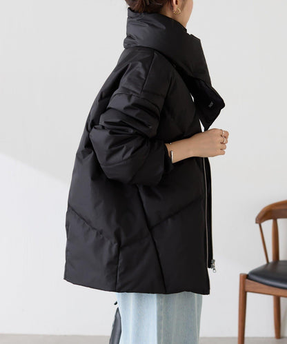 TAION聯名款 無領帶圍巾羽絨服