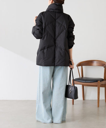 TAION聯名款 無領帶圍巾羽絨服