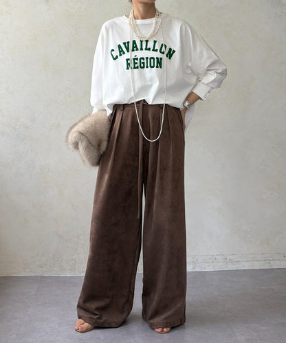 CAVAILLON REGION 蝙蝠袖印花長袖T恤