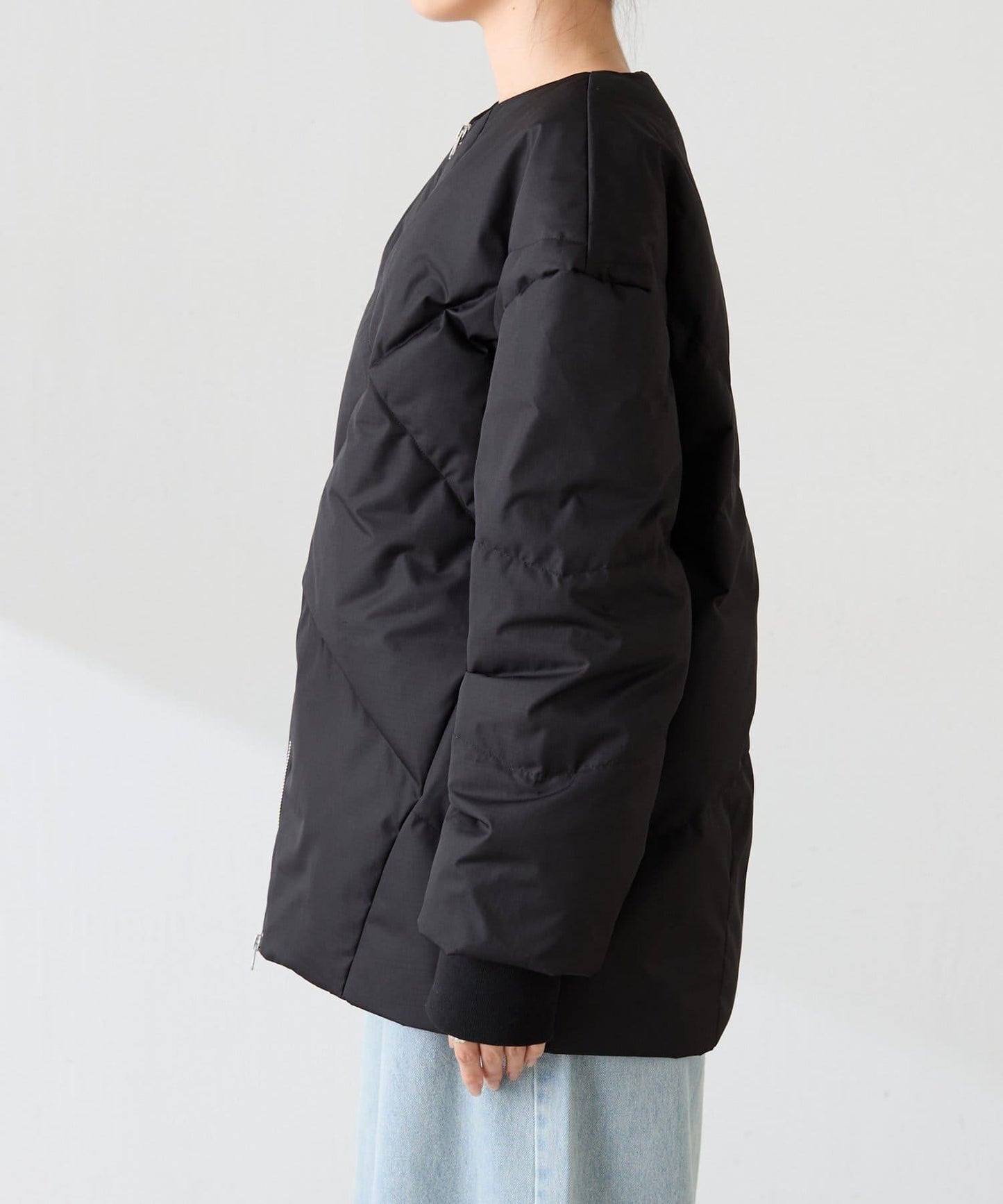 TAION聯名款 無領帶圍巾羽絨服