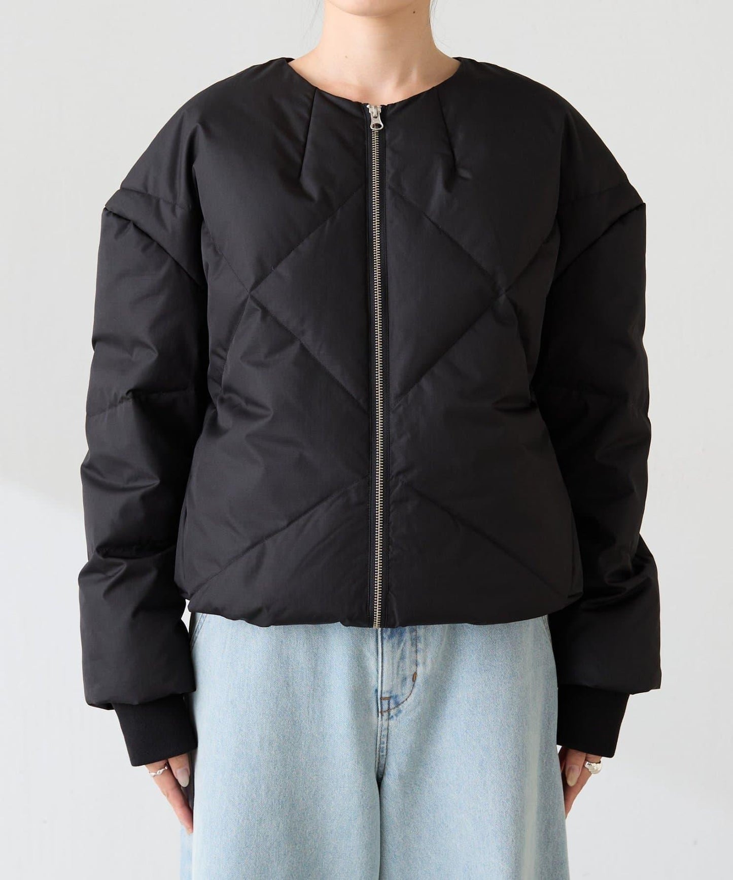 TAION聯名款 無領帶圍巾羽絨服
