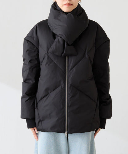 TAION聯名款 無領帶圍巾羽絨服