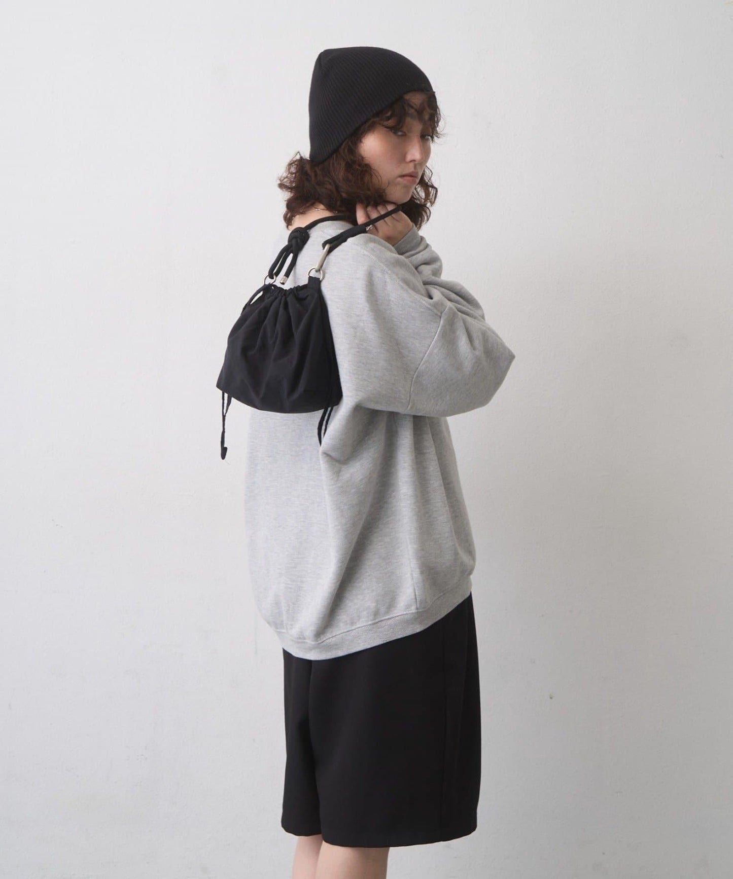 CLE'DU 寬鬆加絨Logo衛衣