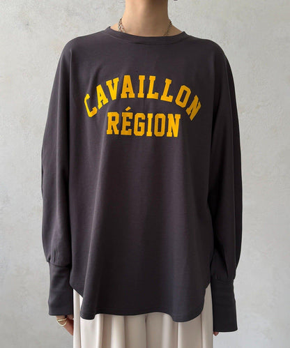 CAVAILLON REGION 蝙蝠袖印花長袖T恤