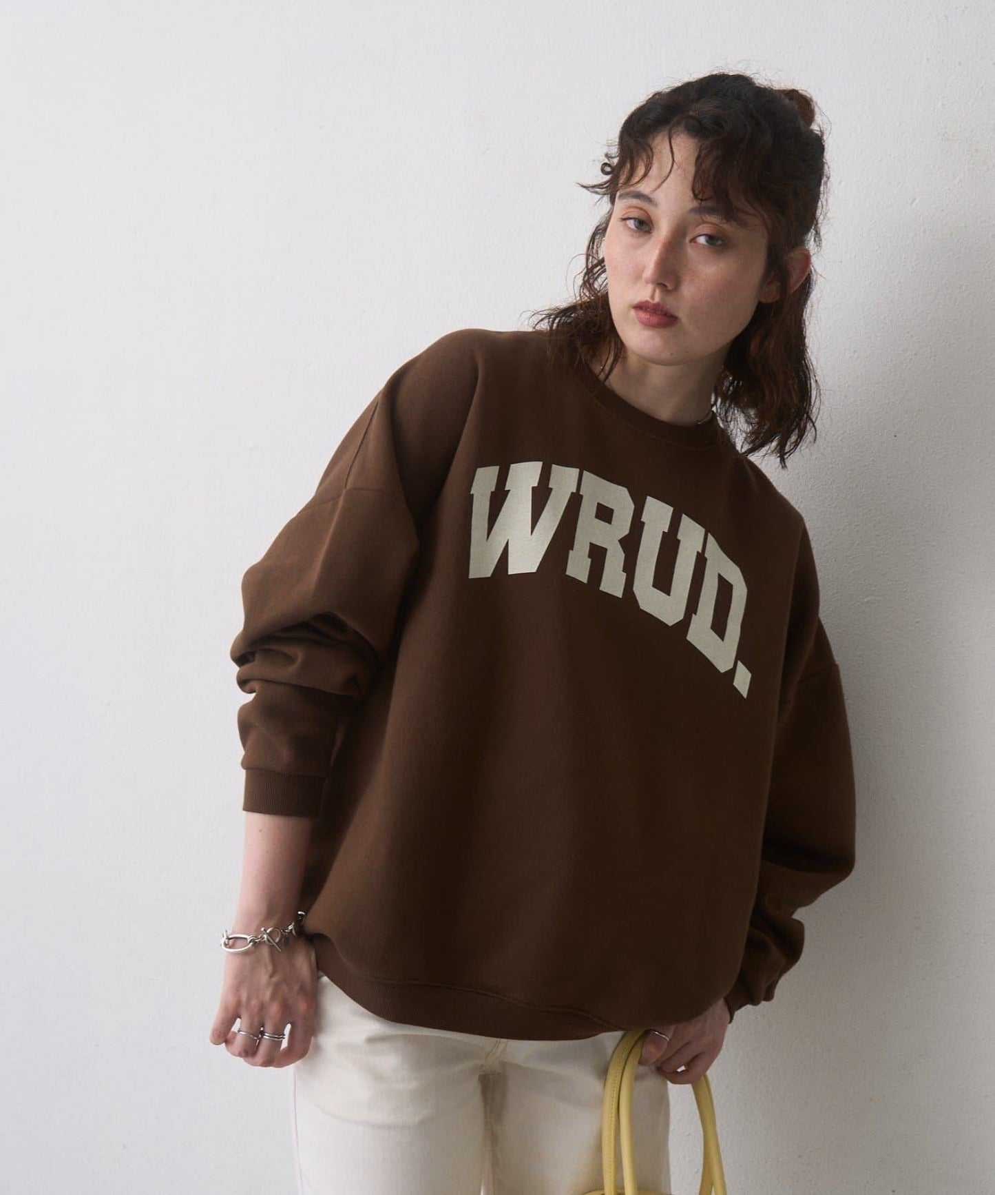 WRUD. 寬鬆加絨Logo衛衣