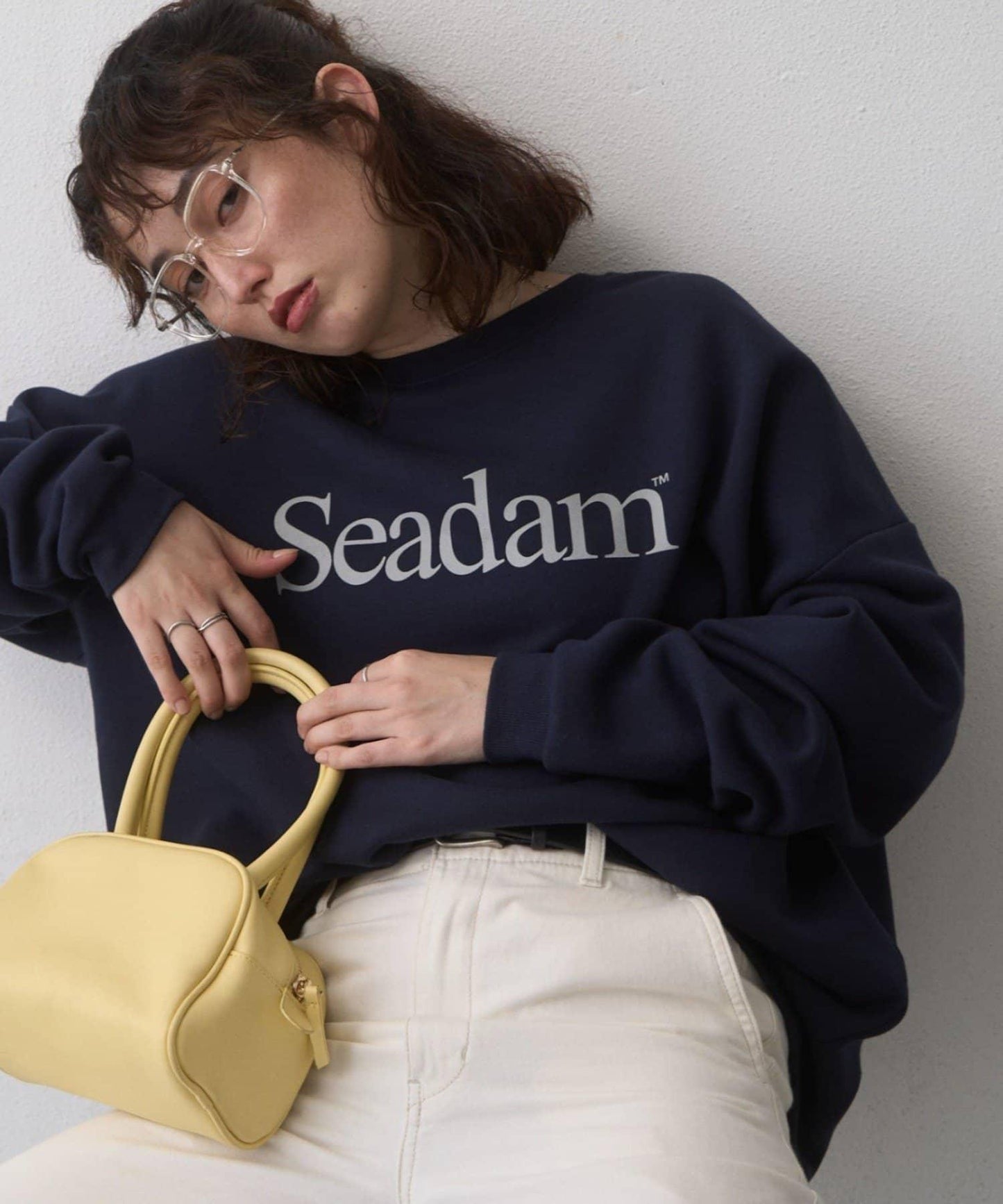 SEADAM加絨Logo衛衣