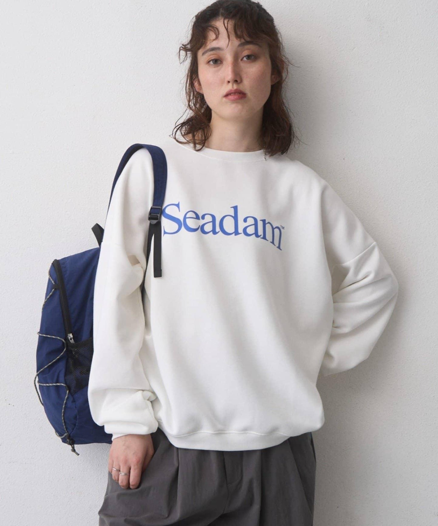 SEADAM加絨Logo衛衣