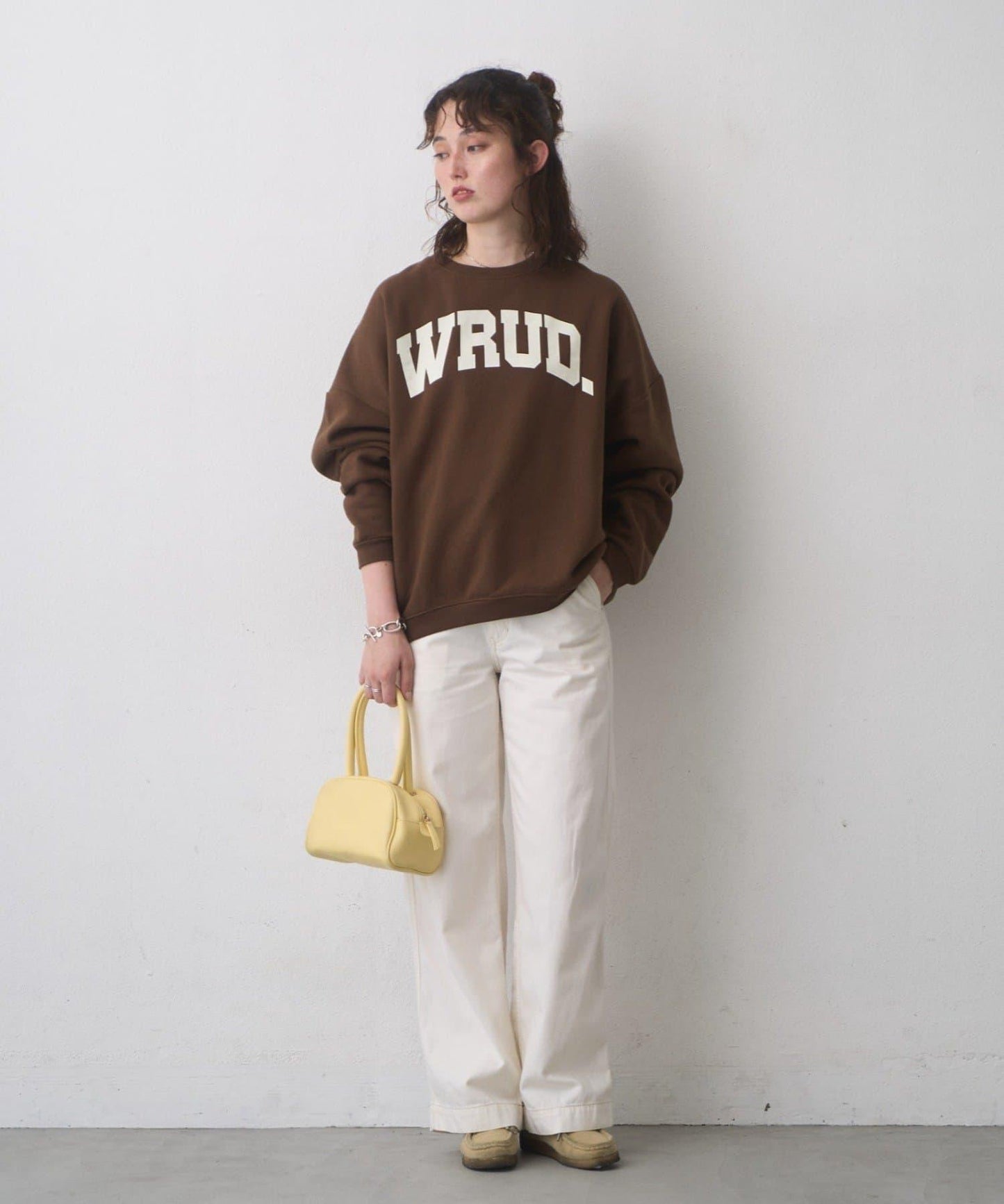 WRUD. 寬鬆加絨Logo衛衣