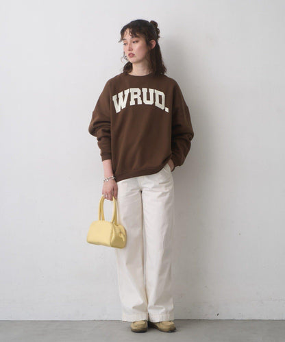 WRUD. 寬鬆加絨Logo衛衣