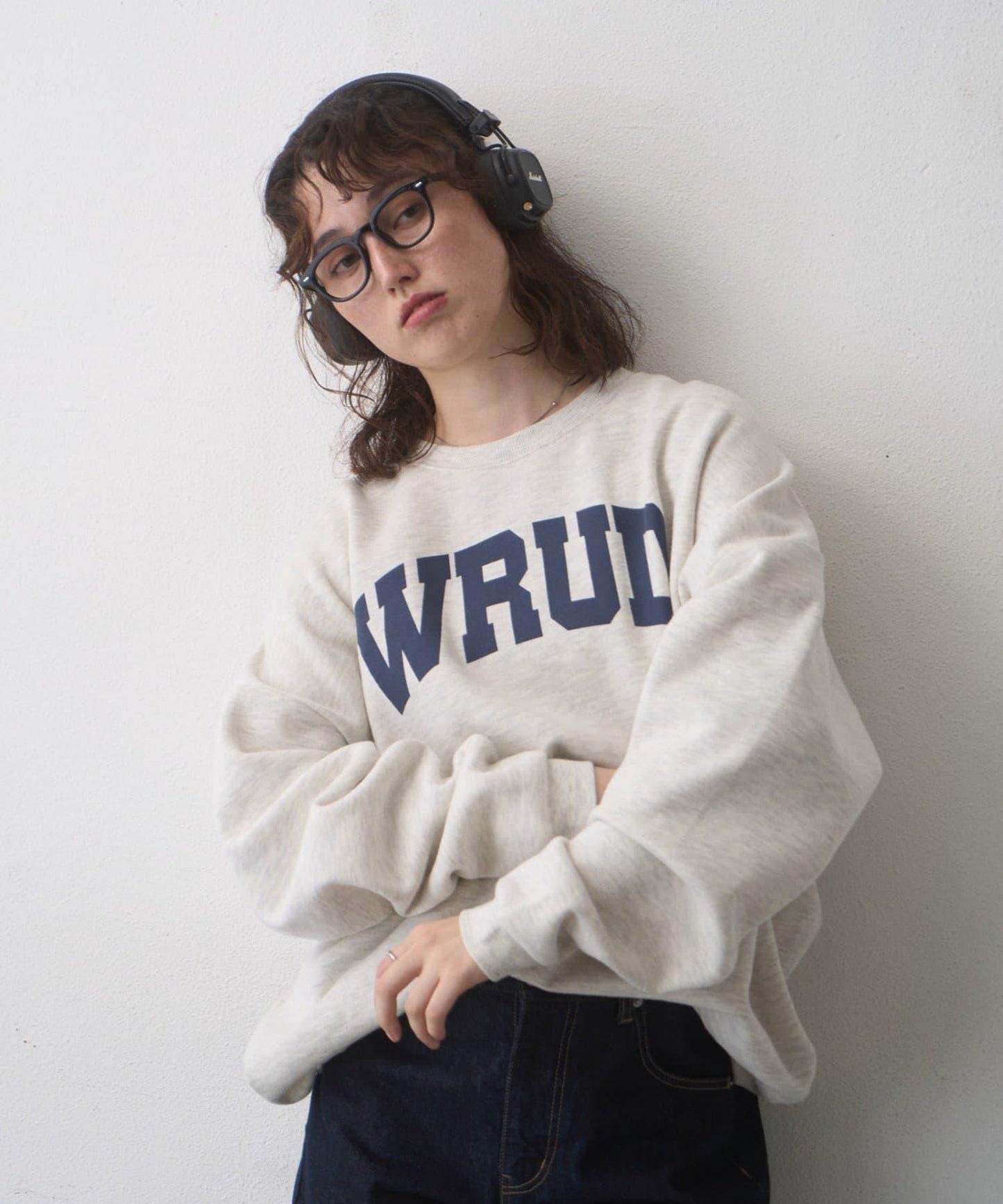 WRUD. 寬鬆加絨Logo衛衣