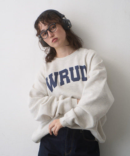 WRUD. 寬鬆加絨Logo衛衣