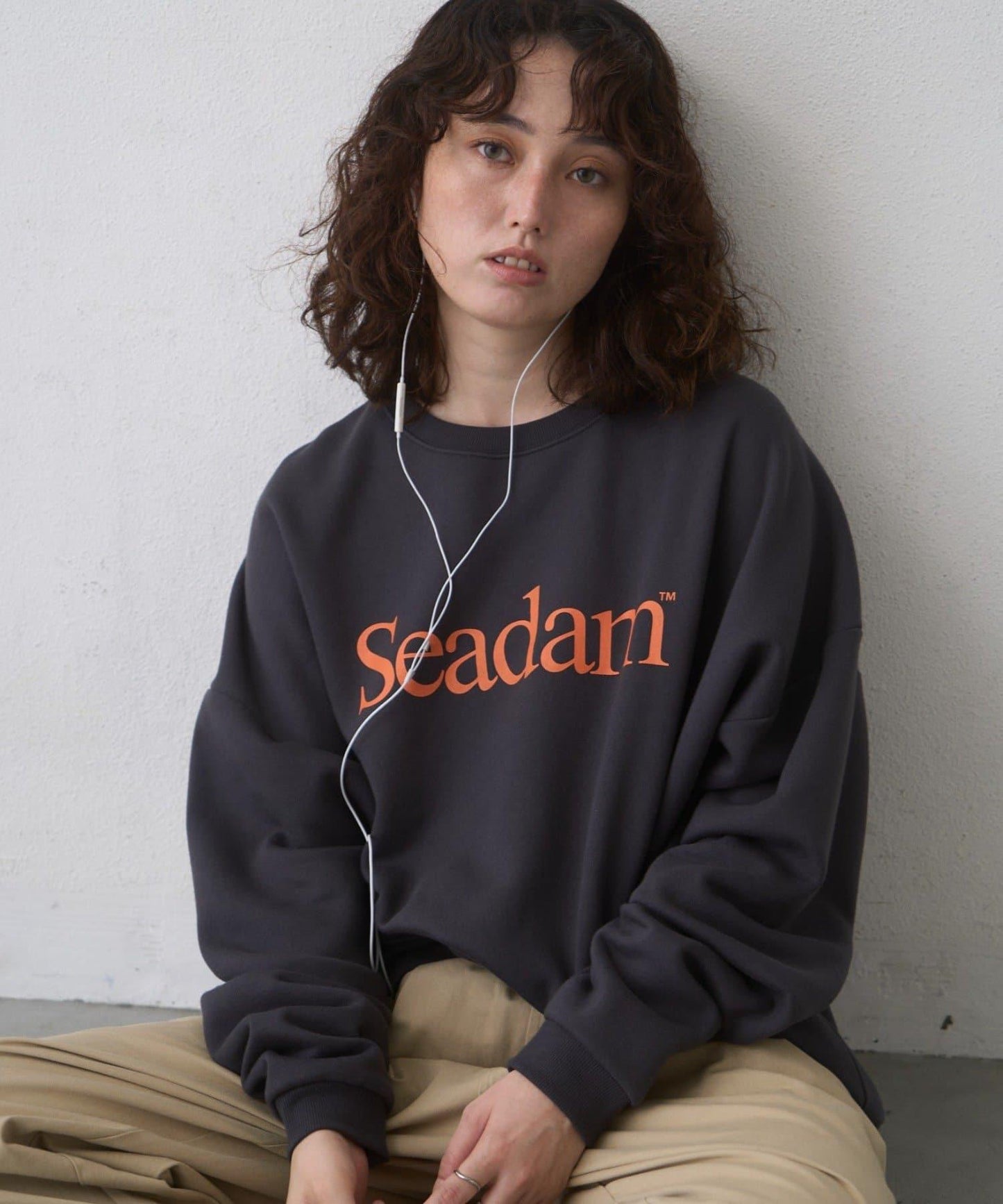SEADAM加絨Logo衛衣