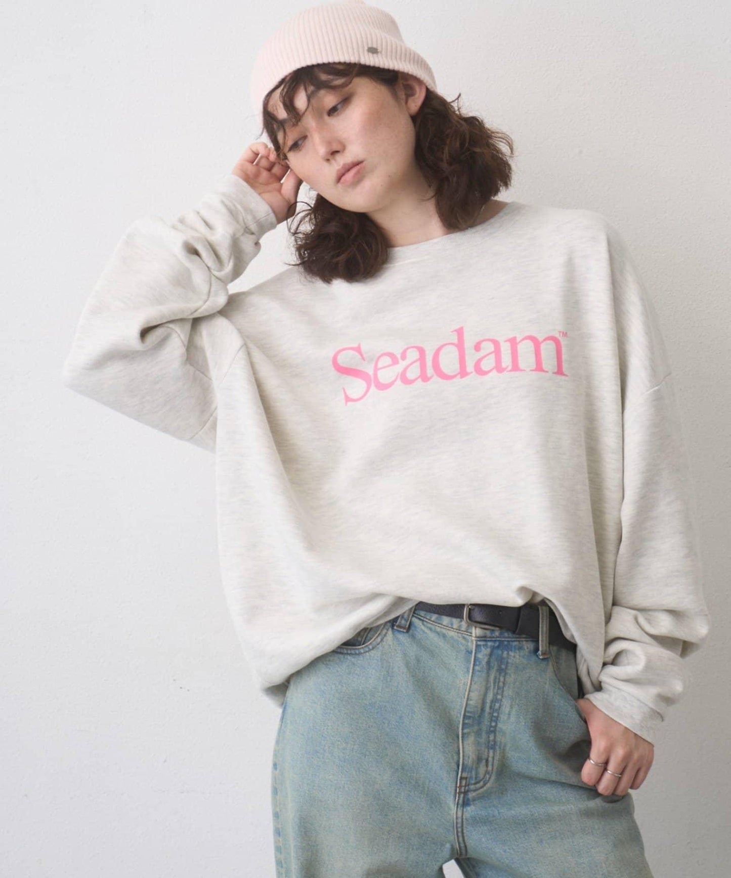 SEADAM加絨Logo衛衣