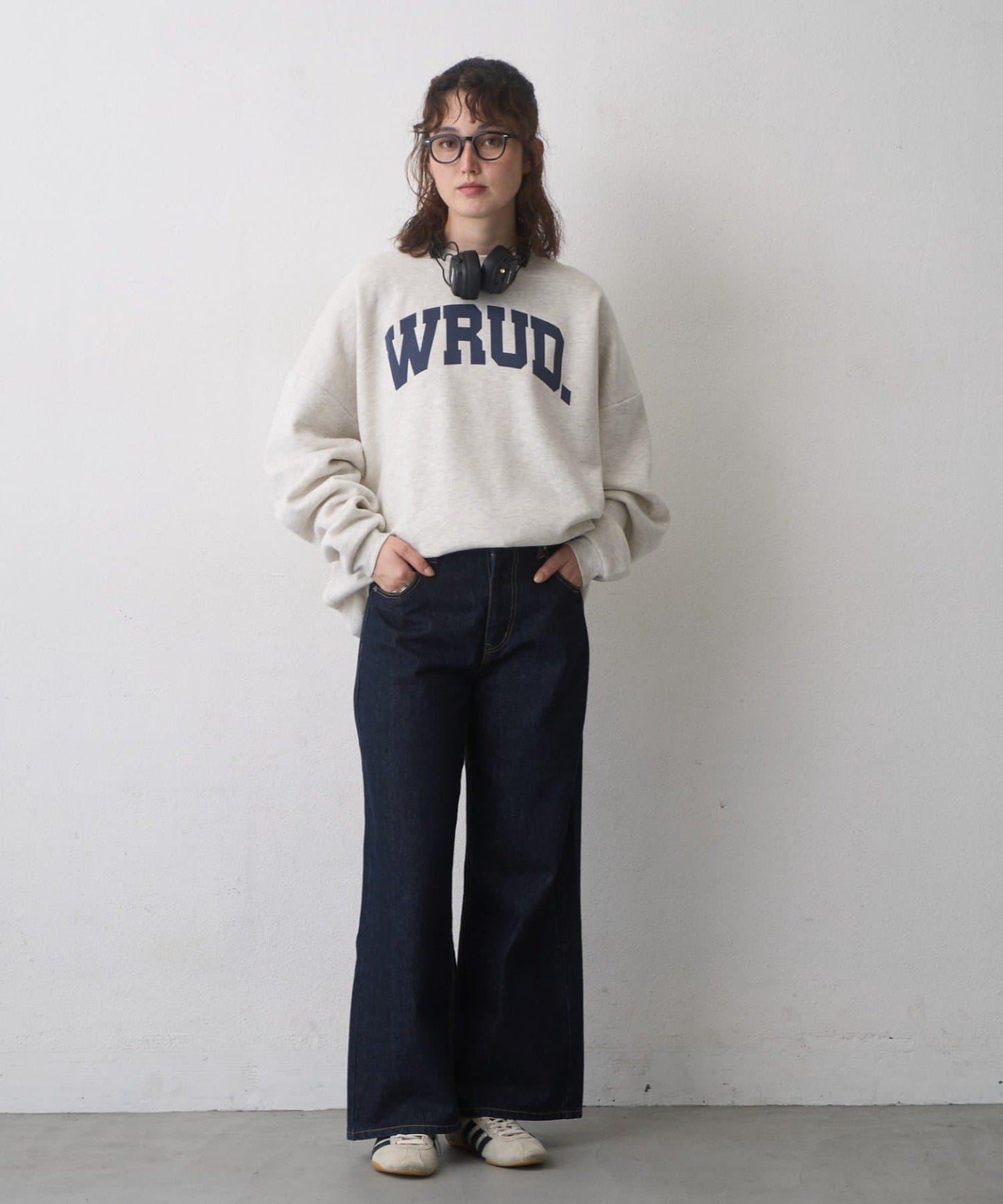 WRUD. 寬鬆加絨Logo衛衣