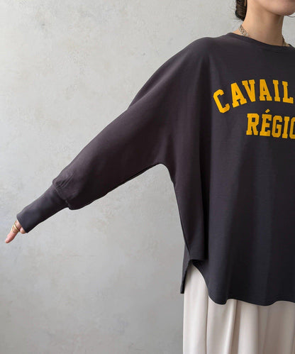 CAVAILLON REGION 蝙蝠袖印花長袖T恤