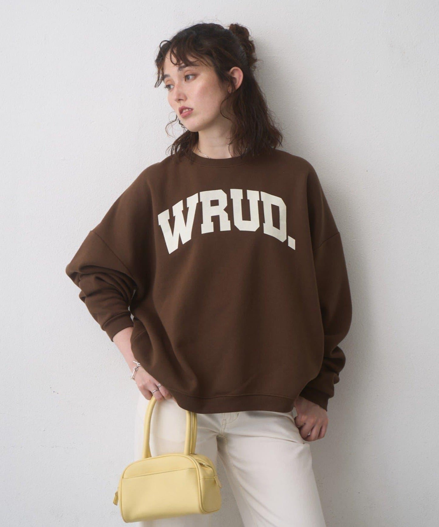 WRUD. 寬鬆加絨Logo衛衣