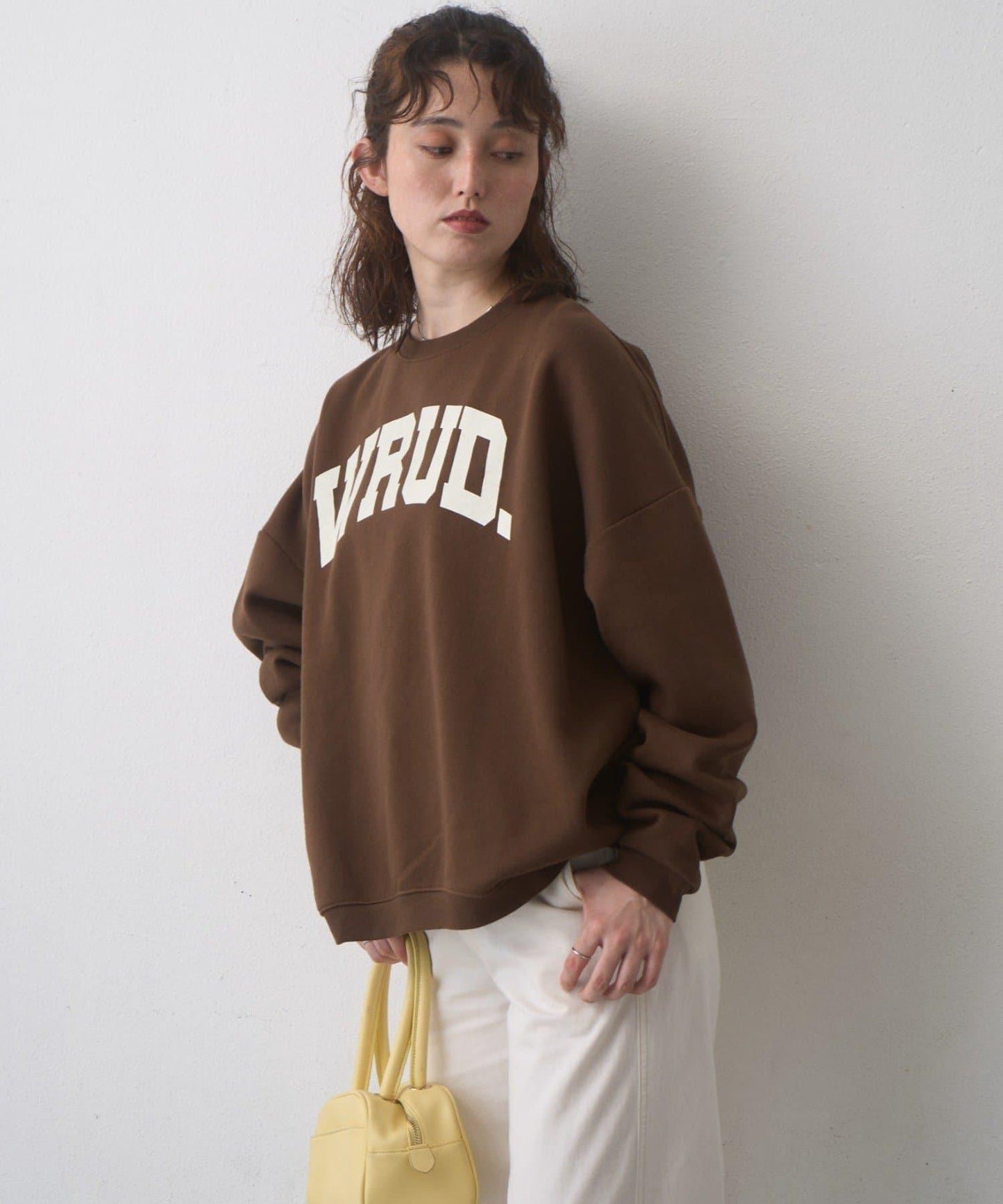 WRUD. 寬鬆加絨Logo衛衣