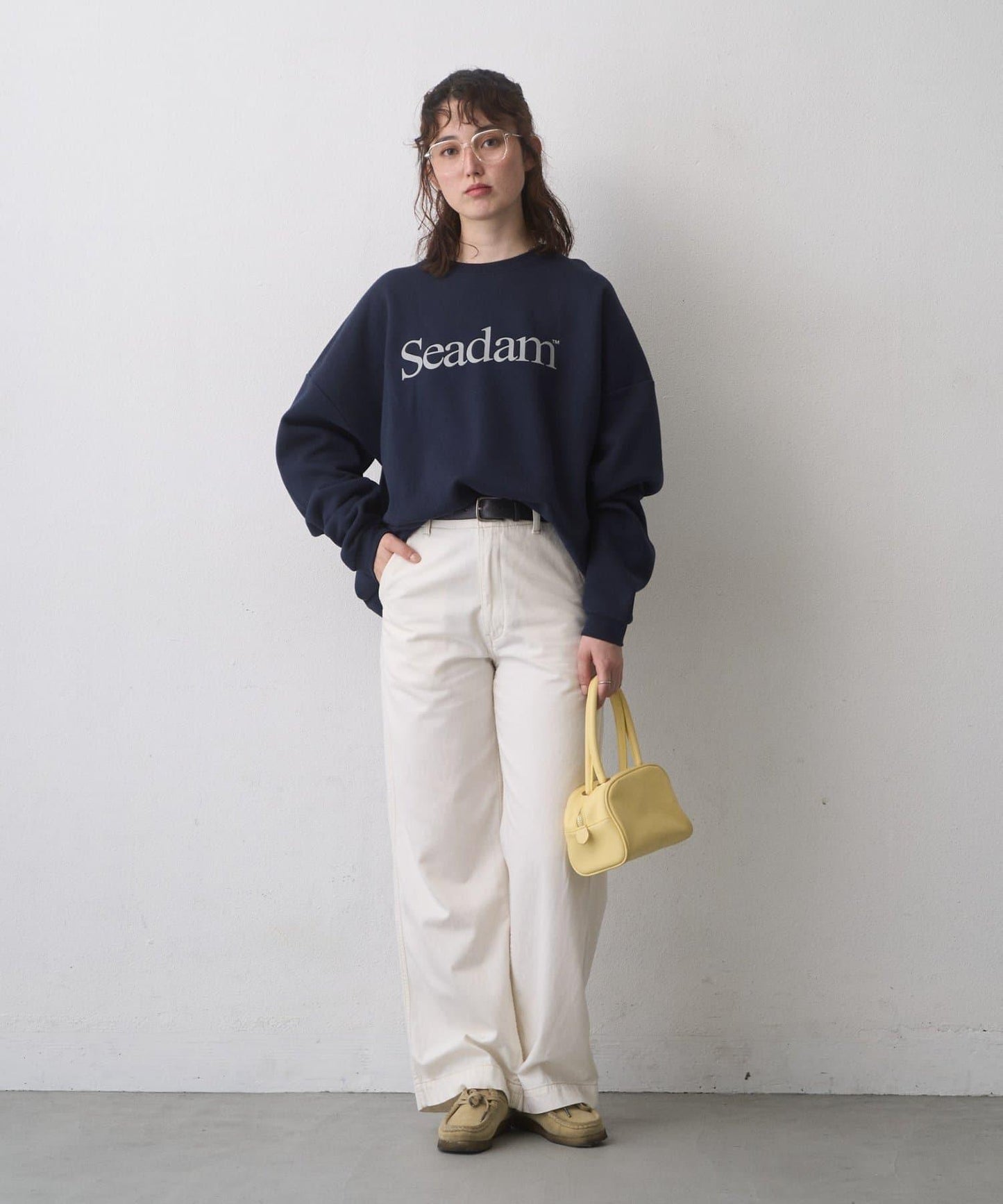 SEADAM加絨Logo衛衣