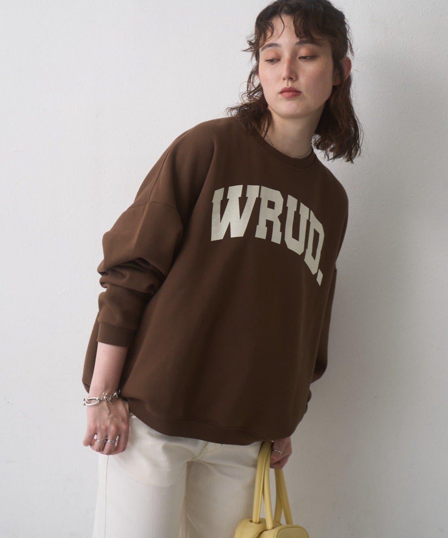 WRUD. 寬鬆加絨Logo衛衣