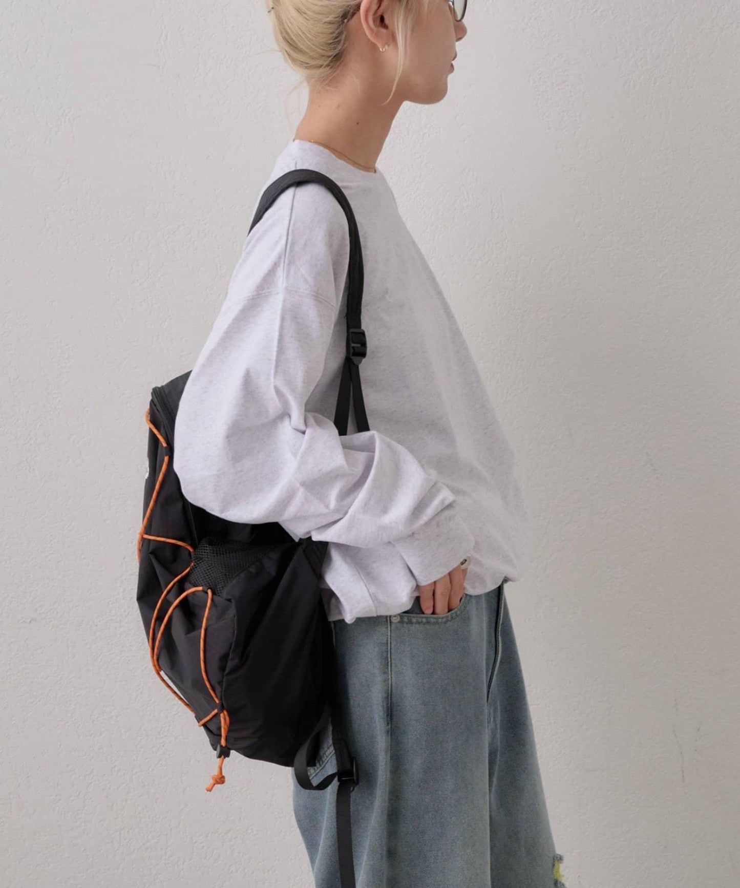 【DOG&OJISAN】單點刺繡長袖T恤