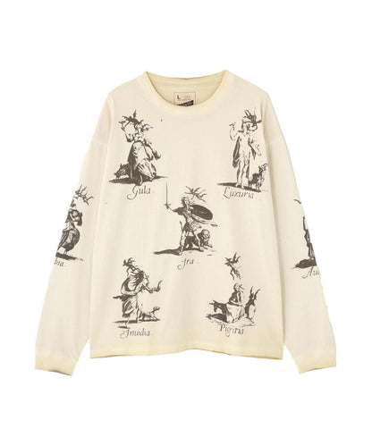 DankeSchon/ダンケシェーン/SPRAYBURN L/S TEE SEVEN