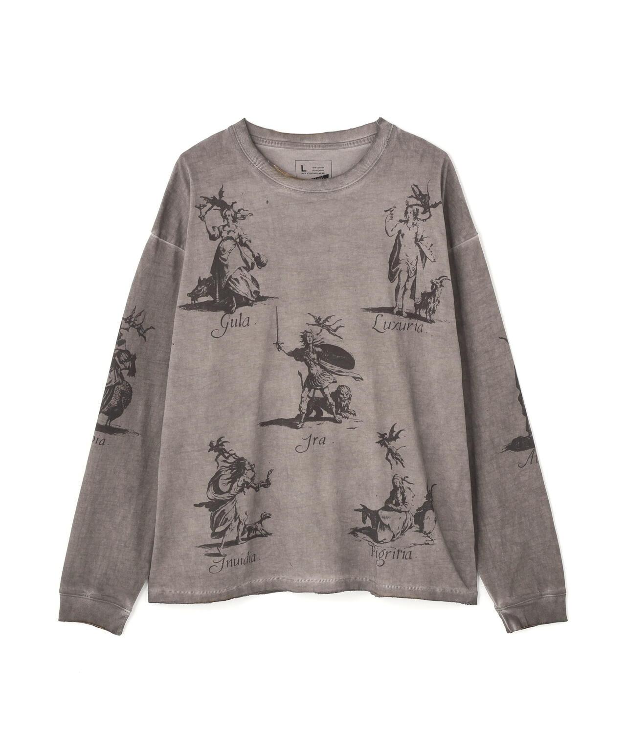 DankeSchon/ダンケシェーン/SPRAYBURN L/S TEE SEVEN