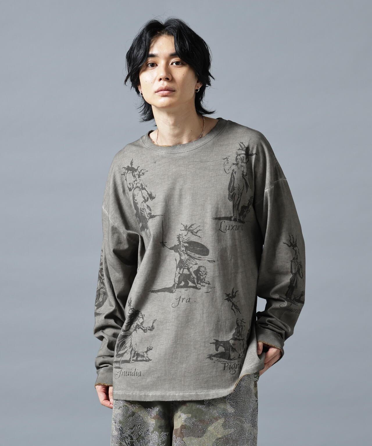 DankeSchon/ダンケシェーン/SPRAYBURN L/S TEE SEVEN