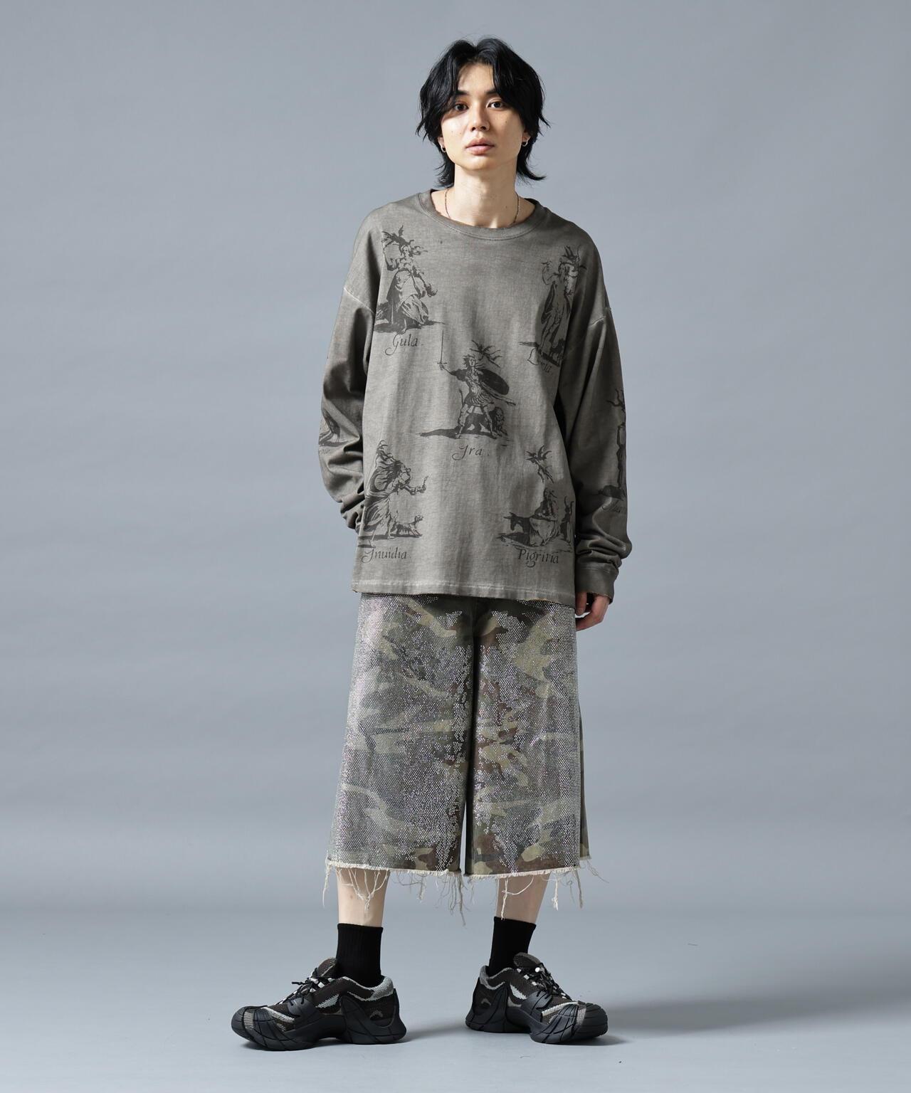 DankeSchon/ダンケシェーン/SPRAYBURN L/S TEE SEVEN
