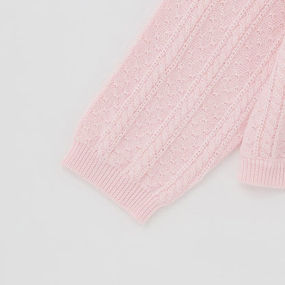 蝴蝶結刺繡針織開衫