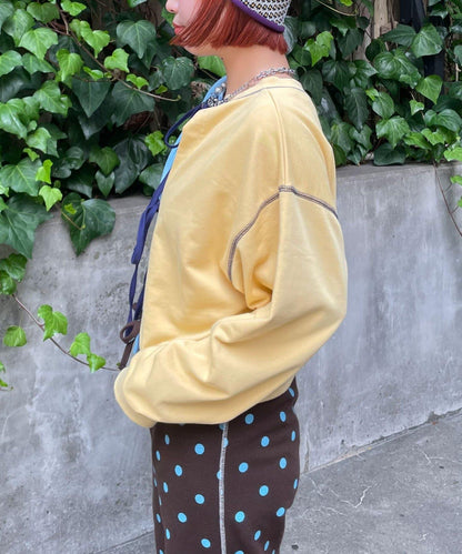 HELLO.SANFRANCISCO 2WAY撞色蝴蝶結衛衣