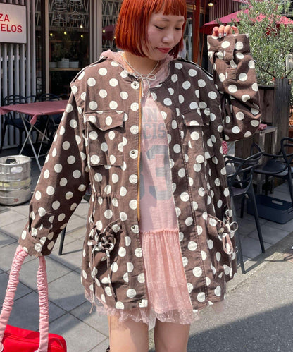 HELLO.SANFRANCISCO/ハローサンフランシスコ 多色波點大廓形夾克