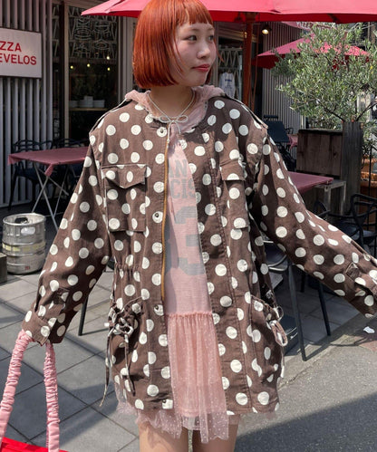 HELLO.SANFRANCISCO/ハローサンフランシスコ 多色波點大廓形夾克