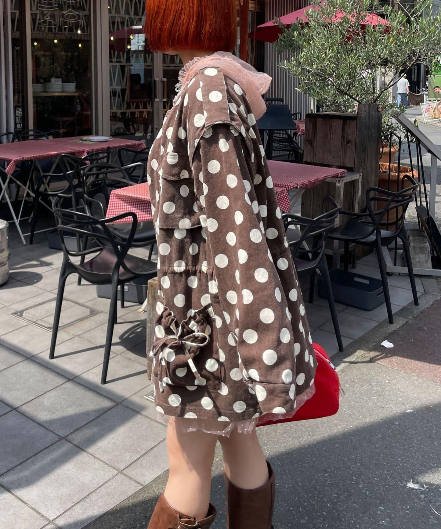 HELLO.SANFRANCISCO/ハローサンフランシスコ 多色波點大廓形夾克