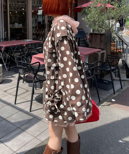 HELLO.SANFRANCISCO/ハローサンフランシスコ 多色波點大廓形夾克
