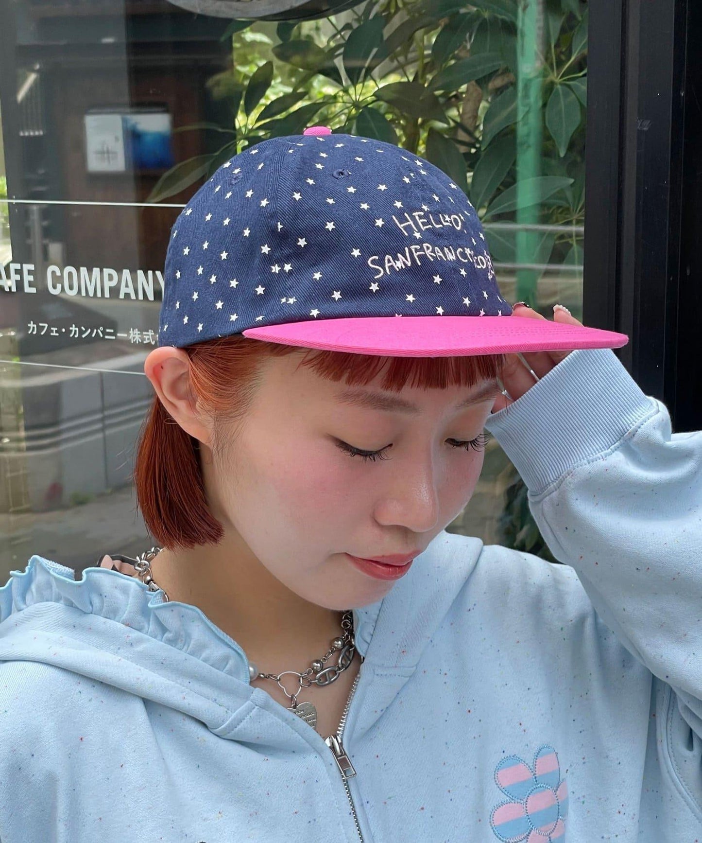 HELLO.SANFRANCISCO 星星印花雙色Logo棒球帽