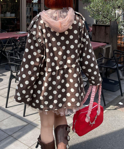 HELLO.SANFRANCISCO/ハローサンフランシスコ 多色波點大廓形夾克