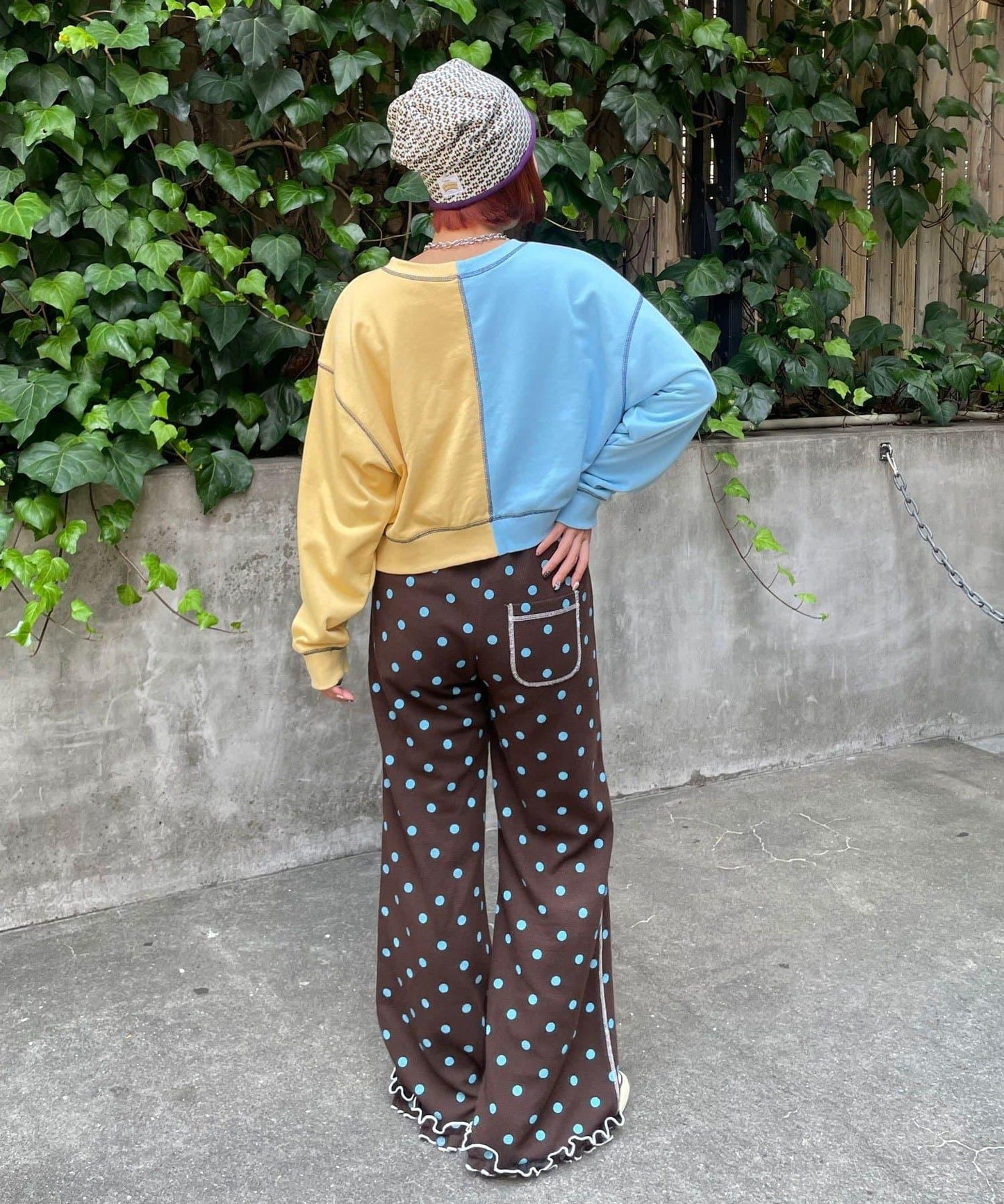 HELLO.SANFRANCISCO 2WAY撞色蝴蝶結衛衣