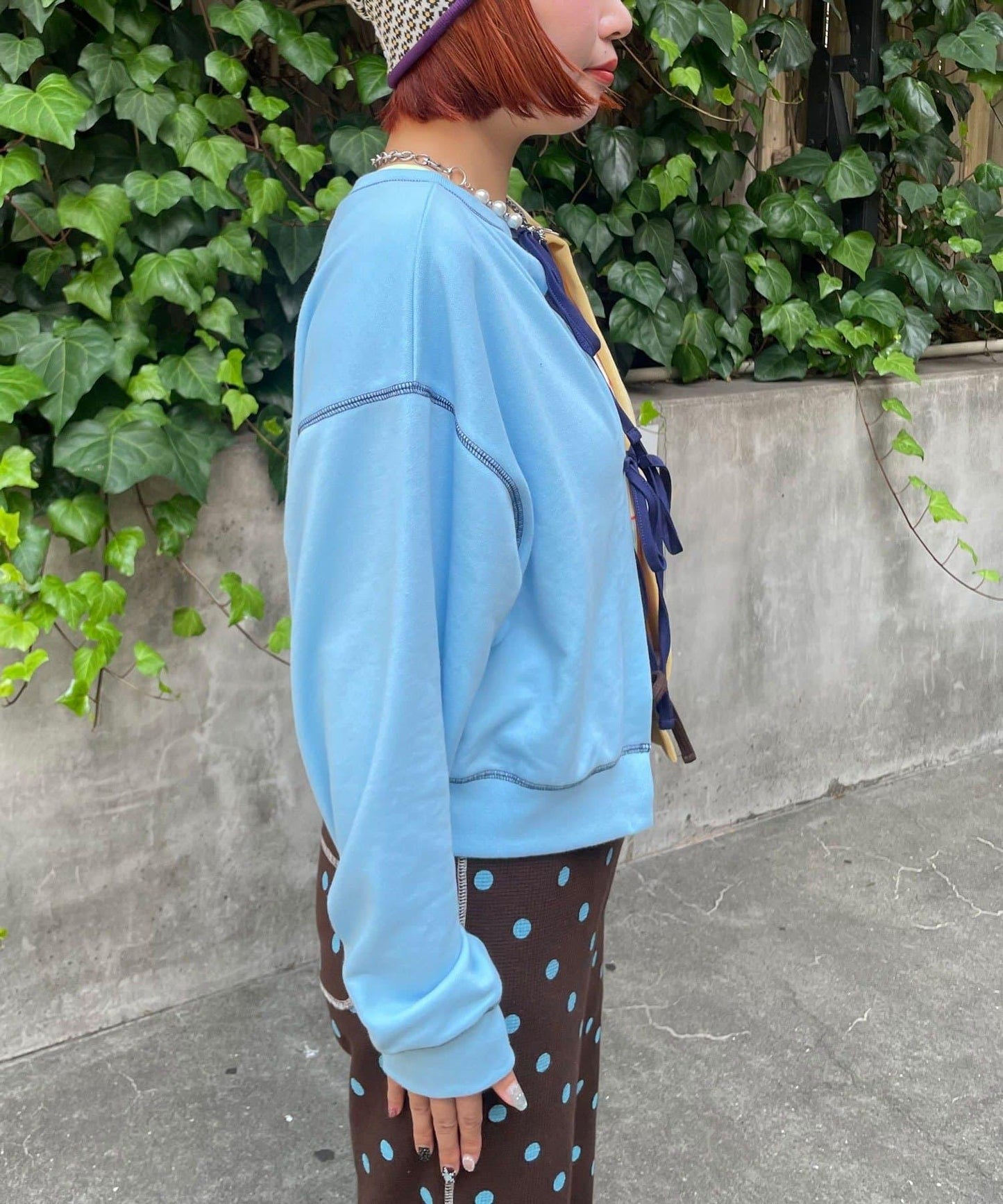 HELLO.SANFRANCISCO 2WAY撞色蝴蝶結衛衣