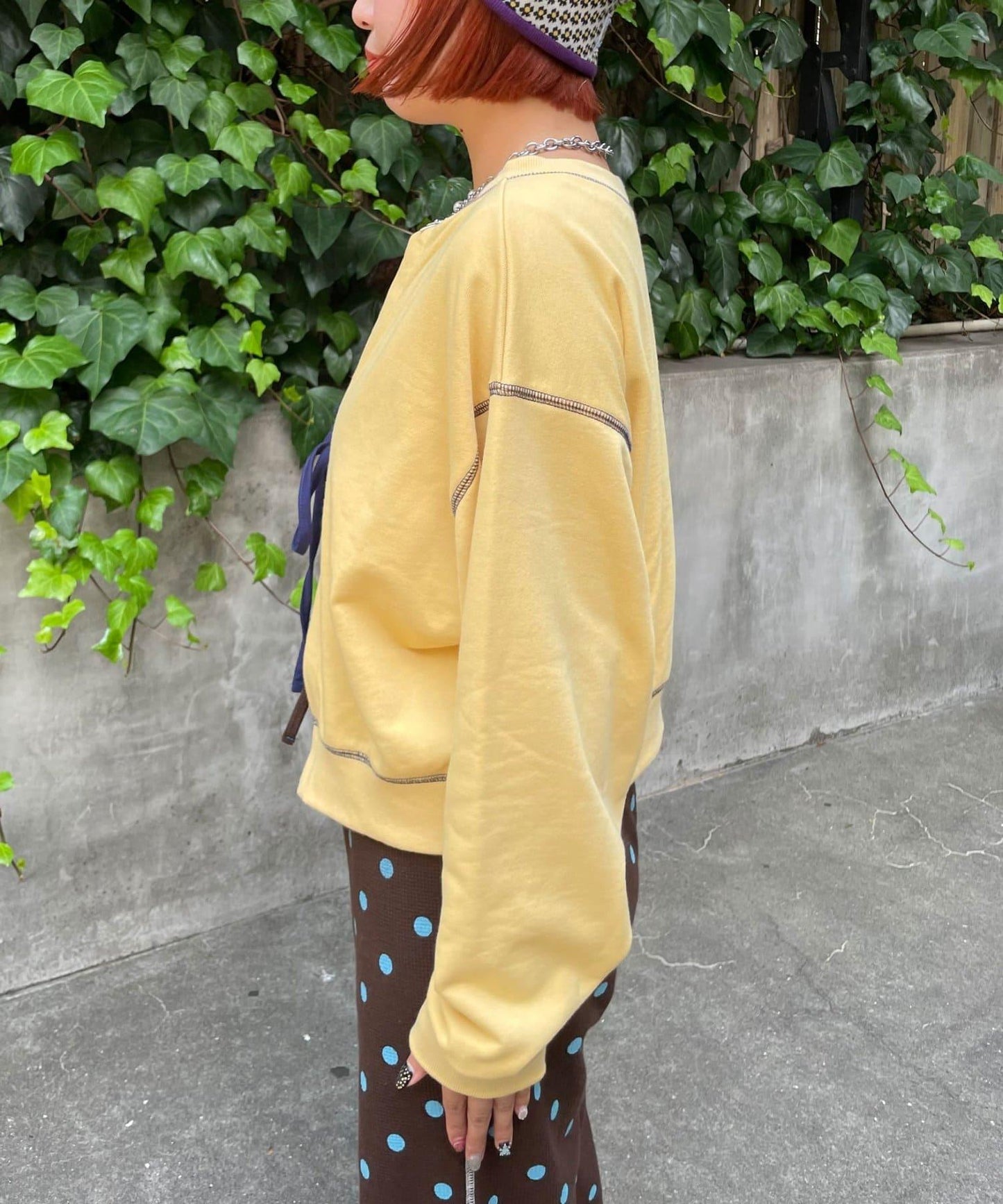HELLO.SANFRANCISCO 2WAY撞色蝴蝶結衛衣