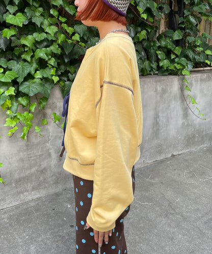 HELLO.SANFRANCISCO 2WAY撞色蝴蝶結衛衣