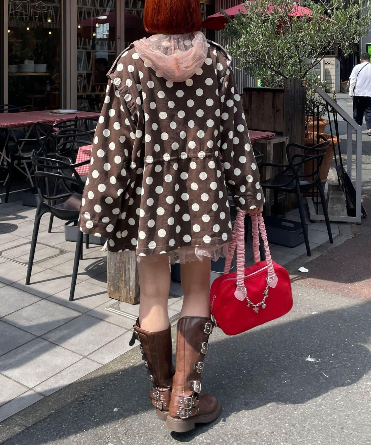 HELLO.SANFRANCISCO/ハローサンフランシスコ 多色波點大廓形夾克