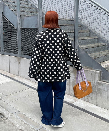 HELLO.SANFRANCISCO/ハローサンフランシスコ 多色波點大廓形夾克