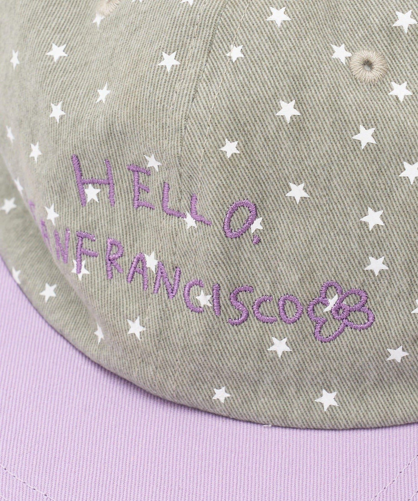 HELLO.SANFRANCISCO 星星印花雙色Logo棒球帽