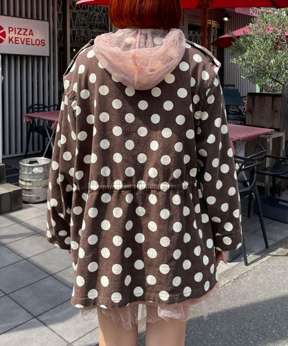 HELLO.SANFRANCISCO/ハローサンフランシスコ 多色波點大廓形夾克