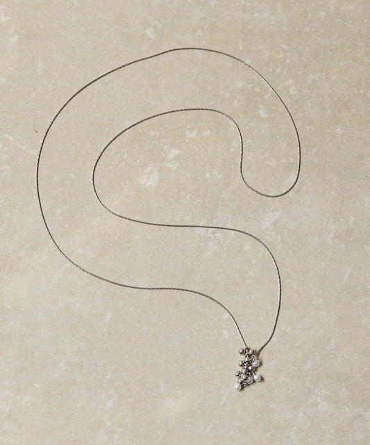 粒粒滑動Y字項鍊