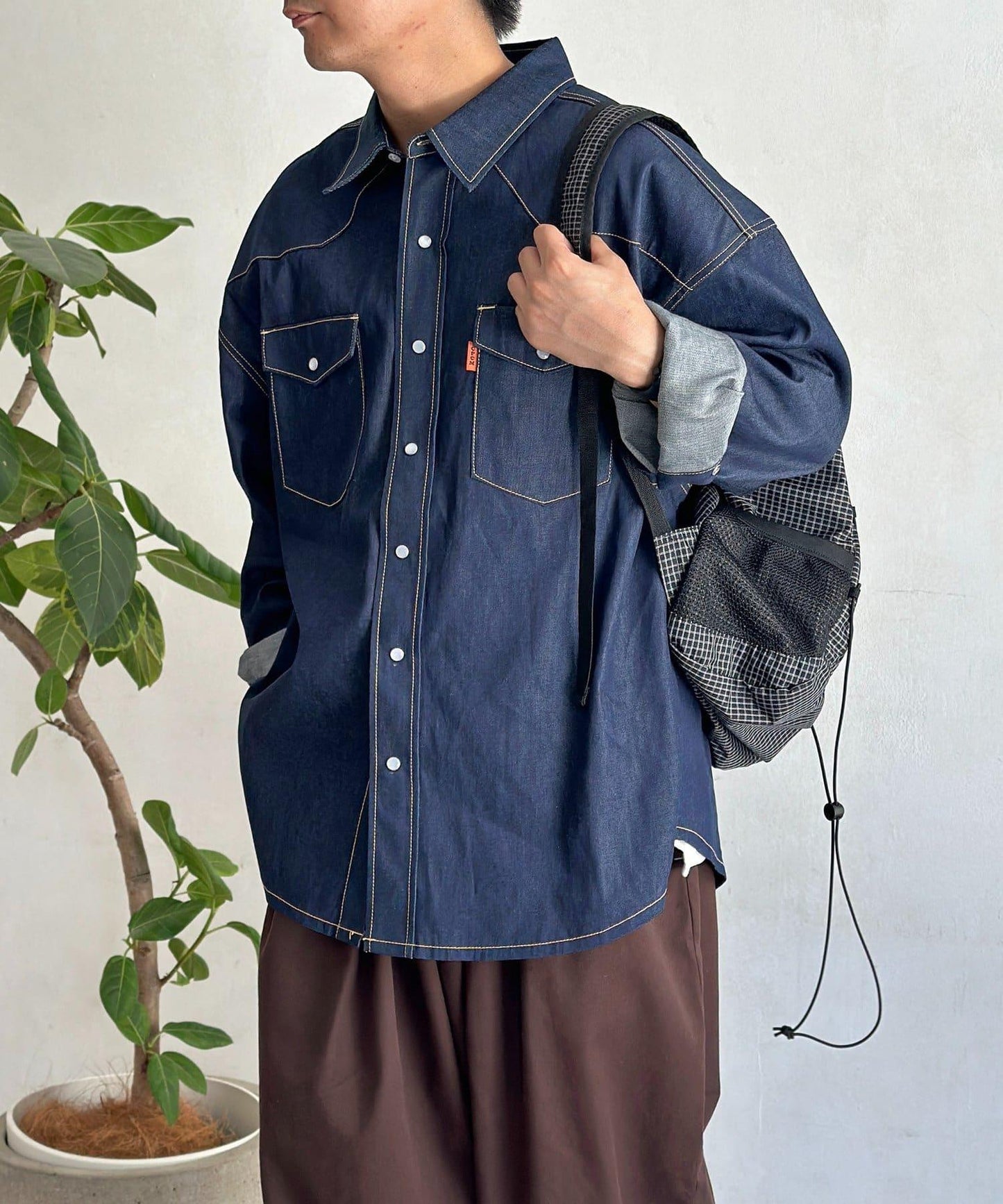 USA棉質西部襯衫
