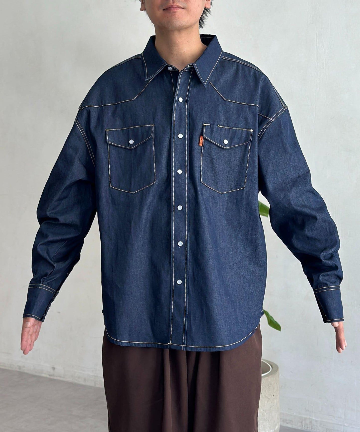 USA棉質西部襯衫
