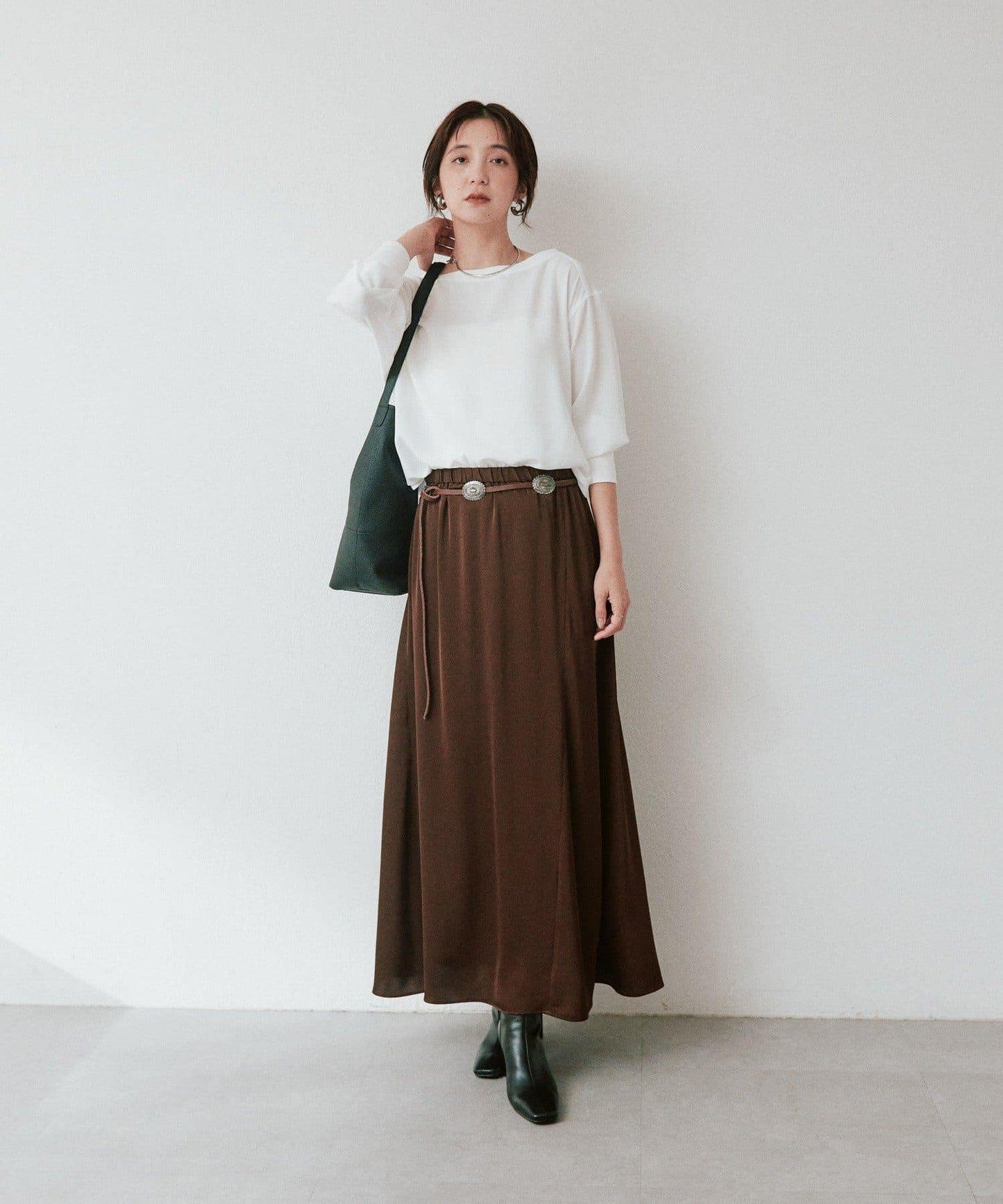 吸水速幹 接觸冷感 緞面美人魚半身裙