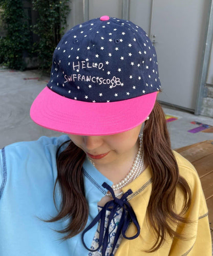 HELLO.SANFRANCISCO 星星印花雙色Logo棒球帽