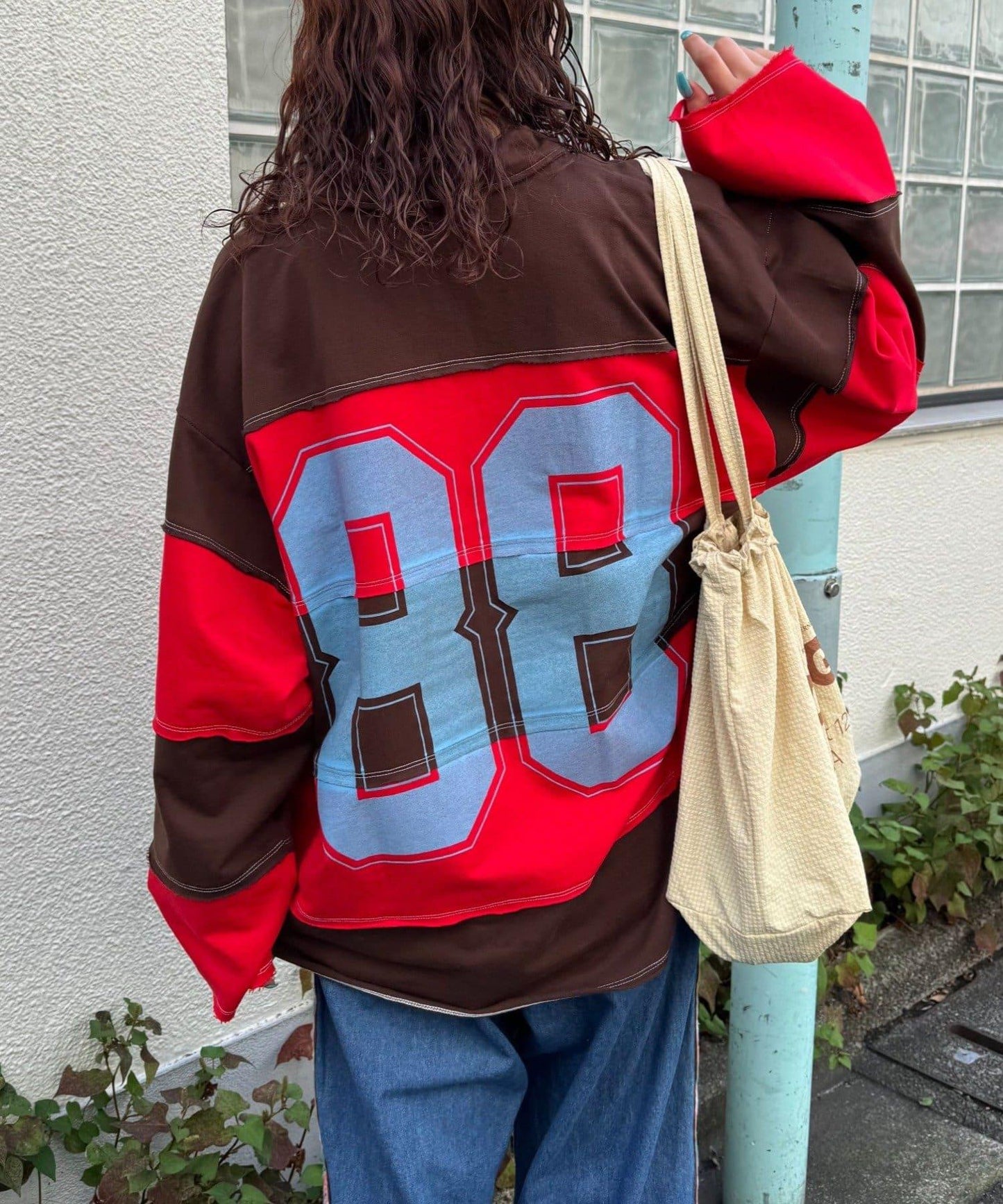 SOUNDS GOOOOD 寬鬆條紋橄欖球衫